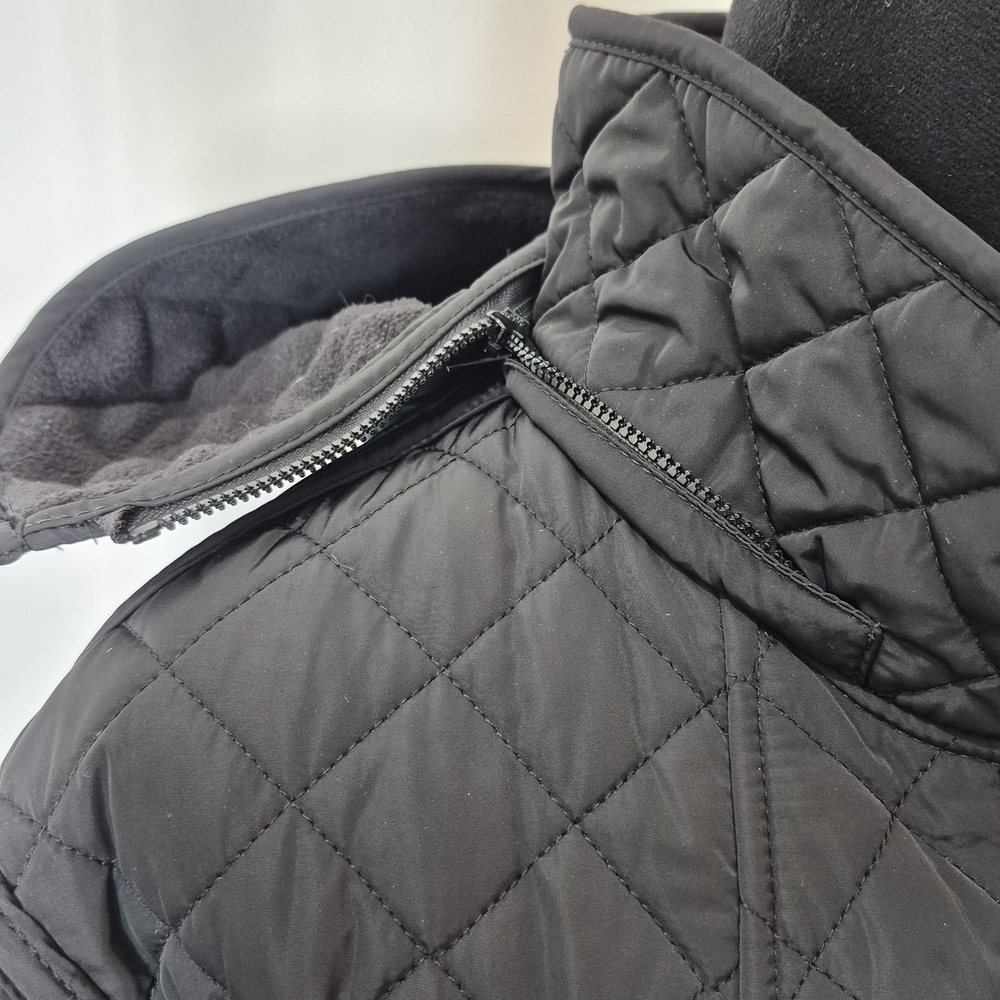 Coldwater Creek Quilted Hooded Coat in Black - Picture 7 of 16